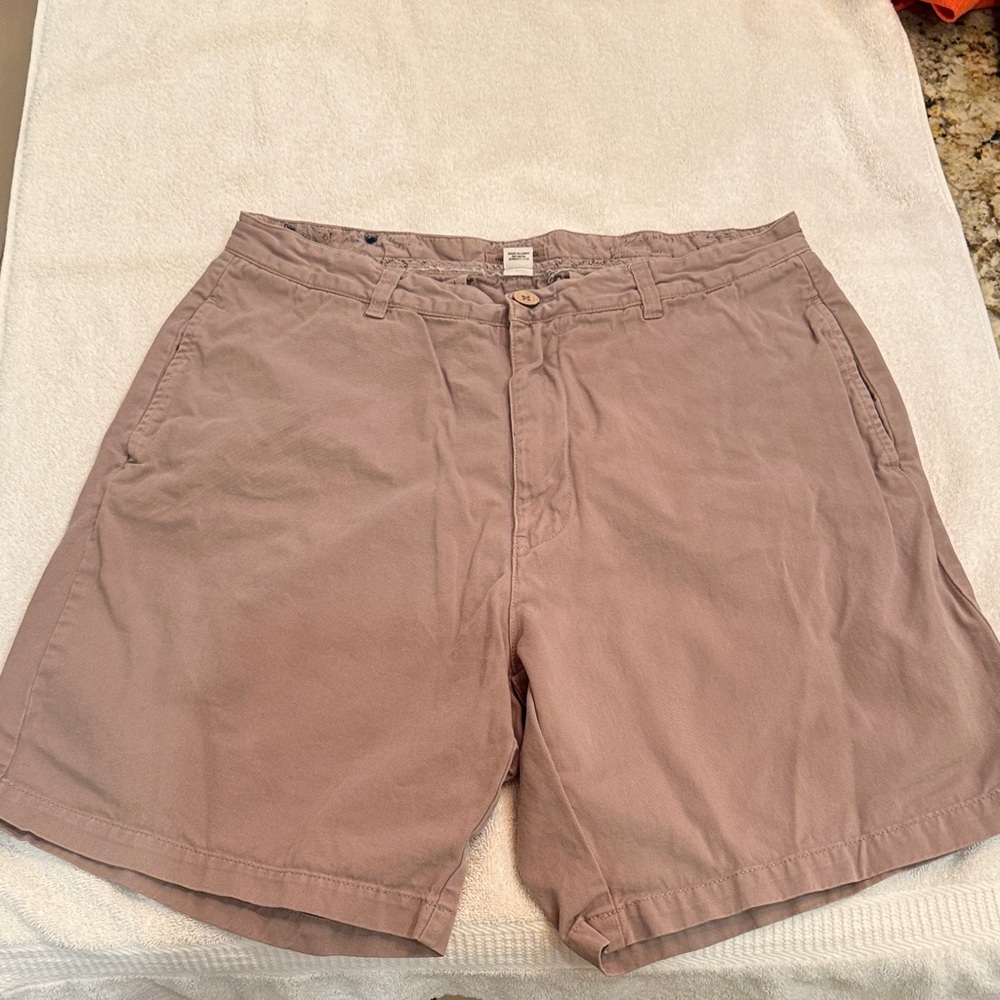 Southern Marsh Men's Flat Front Cotton Shorts - Mauve